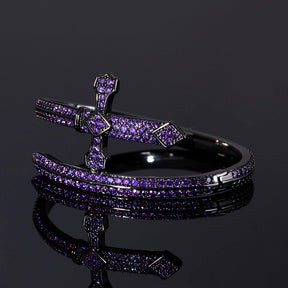 Bracelete 6mm Iced Sword Roxo Mythice