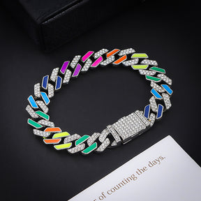 Pulseira 12mm Multi-Color Cuban Mythice