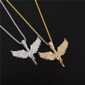 Pingente Angel Wings "Asas de Anjo" + Corrente de Brinde