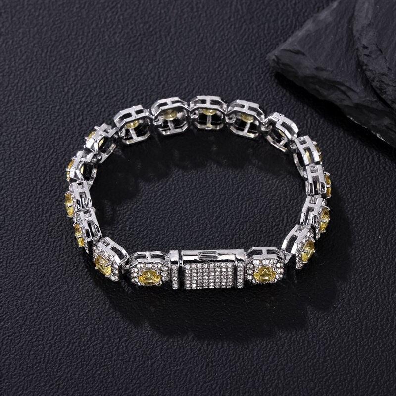 Pulseira 11mm Yellow Crystal Tennis Mythice