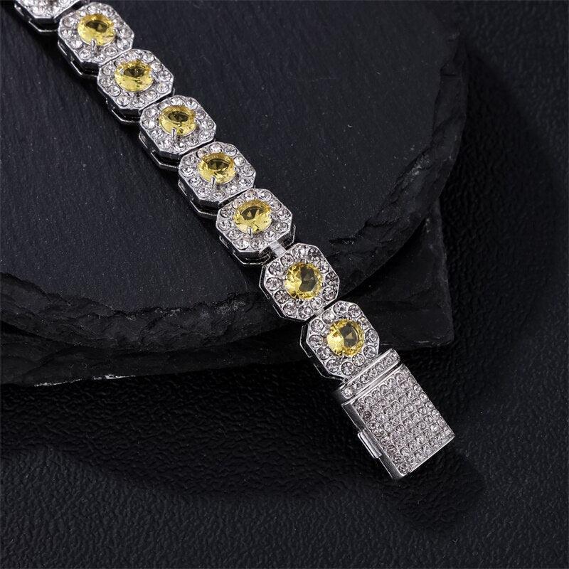 Pulseira 11mm Yellow Crystal Tennis Mythice